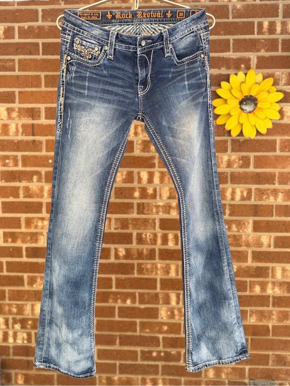 Rock Revival Betty Bootcut Tye Dye Women’s Jean’s Size 30